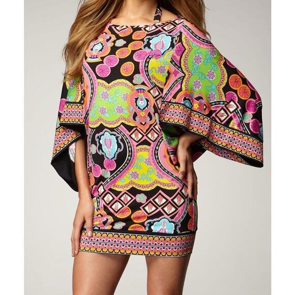 Trina Turk Other - Trina Turk Marrakech Express Boatneck Tunic Swim Cover Up Boho Dress S